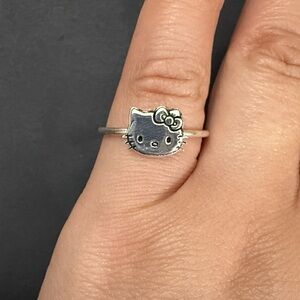 Hello Kitty silver ring 950 Sterling Silver made in Peru Size 9